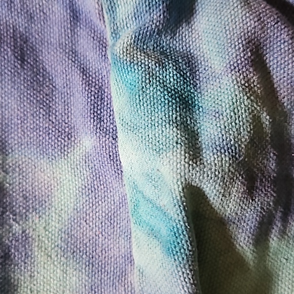 PINK VS tie died blue canvas mini backpack - Picture 6 of 14